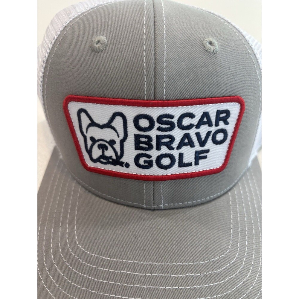 Oscar Bravo Golf Trucker Hat hook and loop Closure Mesh Back